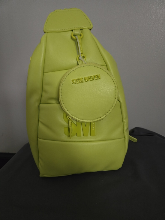 Steve Madden Handbags - Steve Madden Neon Yellow Sling Backpack